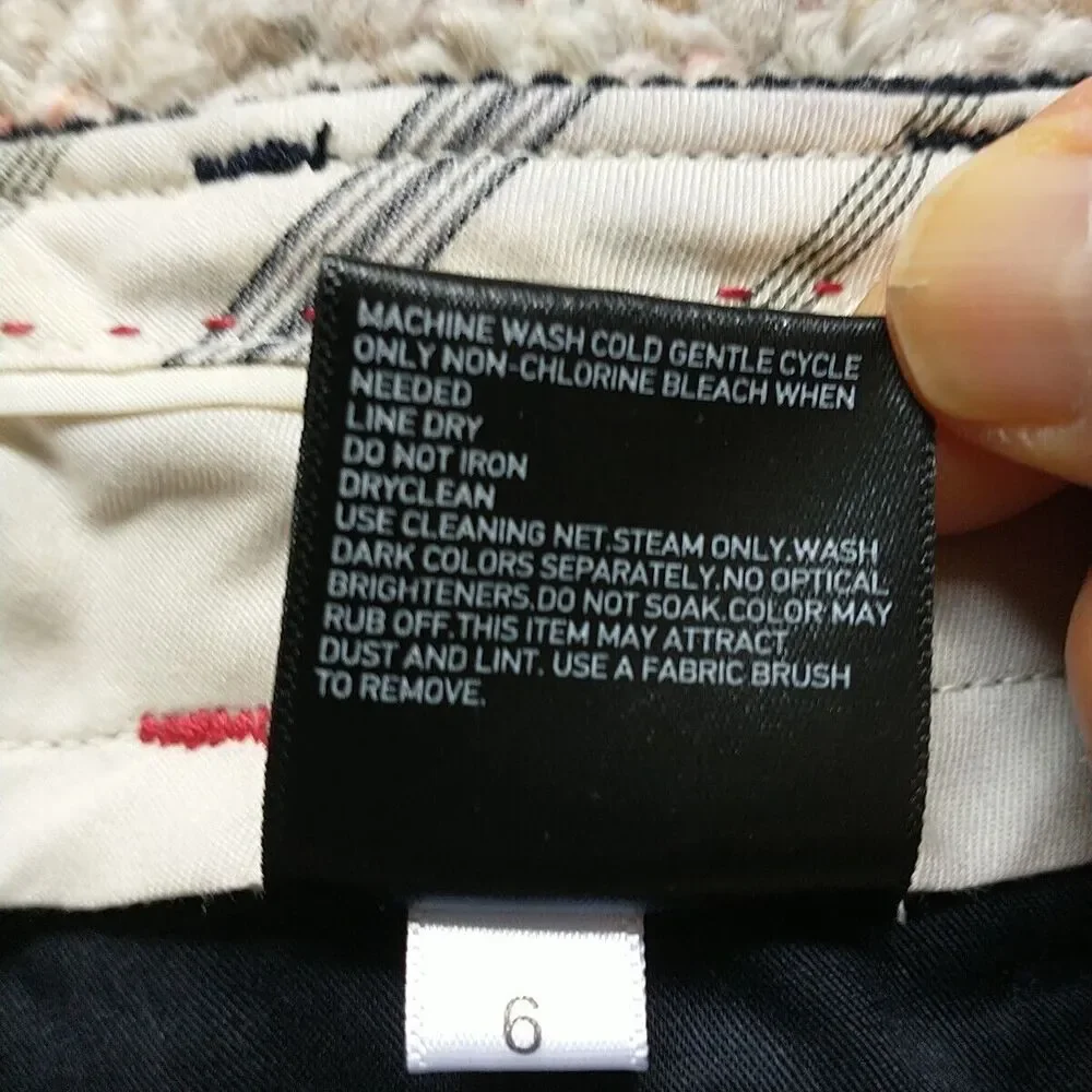 Ines DeLa Fressange X Uniqlo Mini Skirt 0 Blue WhaleCorduroy Front Button Cotton